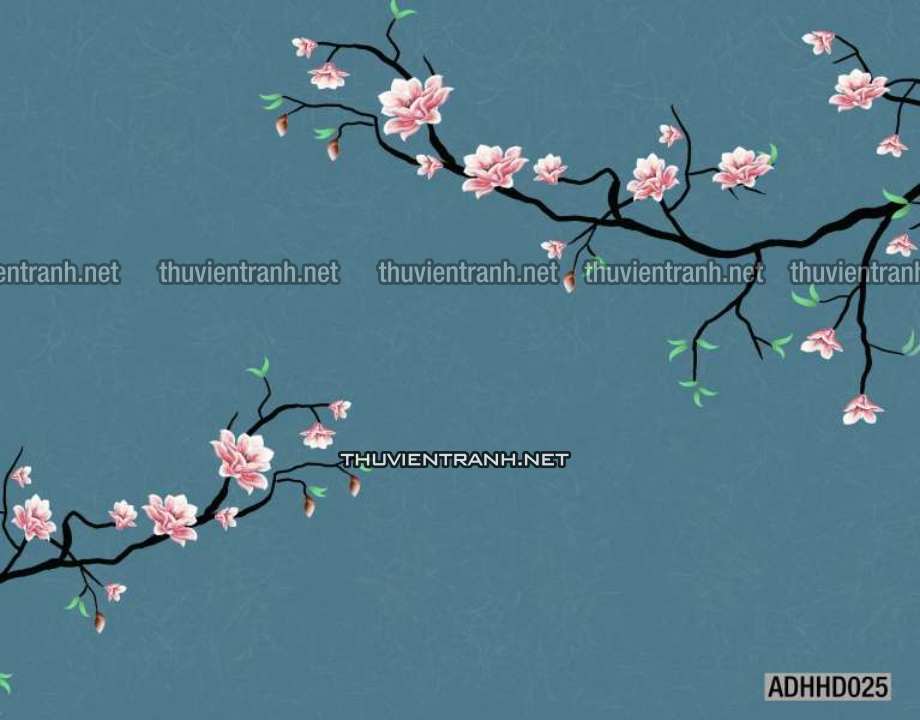 Hoa Đào, Hoa Mộc Lan, phong cách trang trí Chinoiserier, Tranh vẽ hoa Trung Quốc - Kết quả tìm kiếm tranh tường