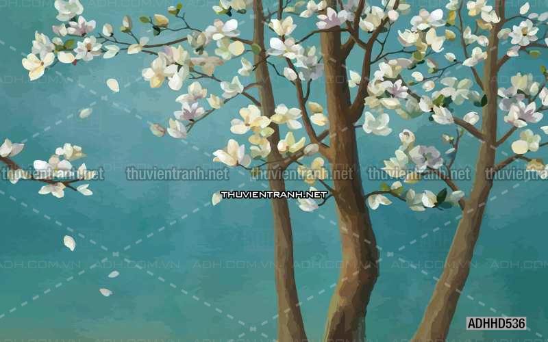 Hoa Đào, Hoa Mộc Lan, phong cách trang trí Chinoiserier, Tranh vẽ hoa Trung Quốc - Kết quả tìm kiếm tranh tường