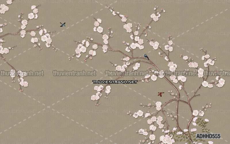 Hoa Đào, Hoa Mộc Lan, phong cách trang trí Chinoiserier, Tranh vẽ hoa Trung Quốc - Kết quả tìm kiếm tranh tường