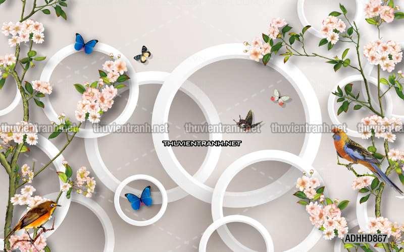 Hoa Đào, Hoa Mộc Lan, phong cách trang trí Chinoiserier, Tranh vẽ hoa Trung Quốc - Kết quả tìm kiếm tranh tường