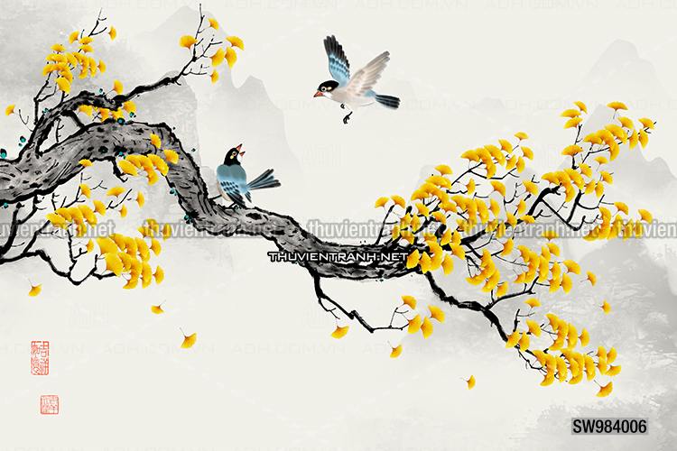 Hoa Đào, Hoa Mộc Lan, phong cách trang trí Chinoiserier, Tranh vẽ hoa Trung Quốc - Kết quả tìm kiếm tranh tường