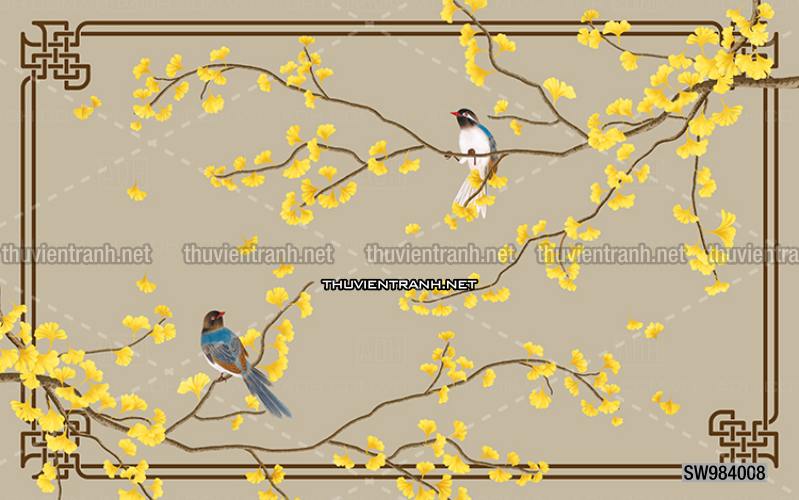 Hoa Đào, Hoa Mộc Lan, phong cách trang trí Chinoiserier, Tranh vẽ hoa Trung Quốc - Kết quả tìm kiếm tranh tường