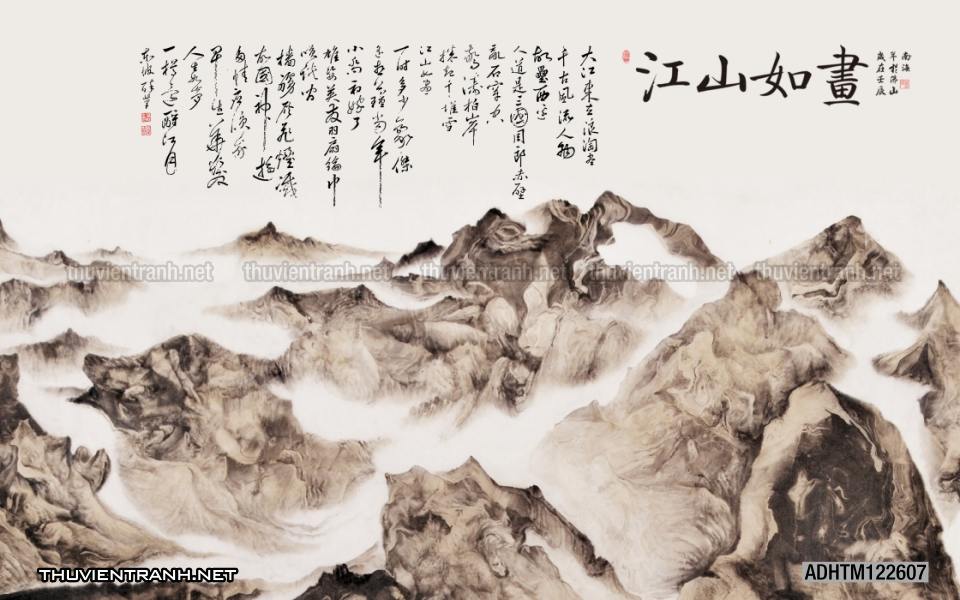 Tranh trang trí, tranh vẽ phong Cách Thủy mặc - Tranh tường chất lượng cao