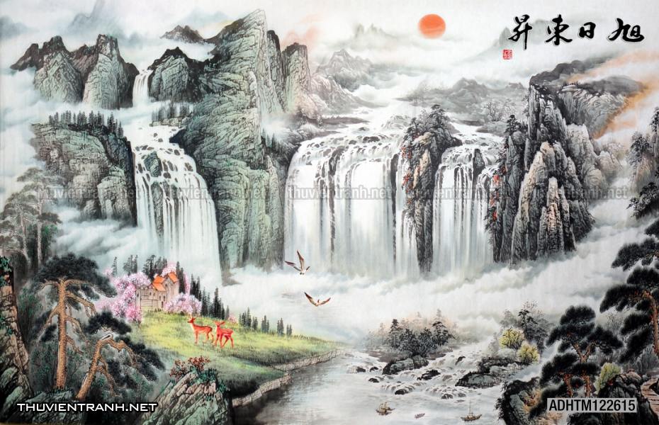 Tranh trang trí, tranh vẽ phong Cách Thủy mặc - Tranh tường chất lượng cao