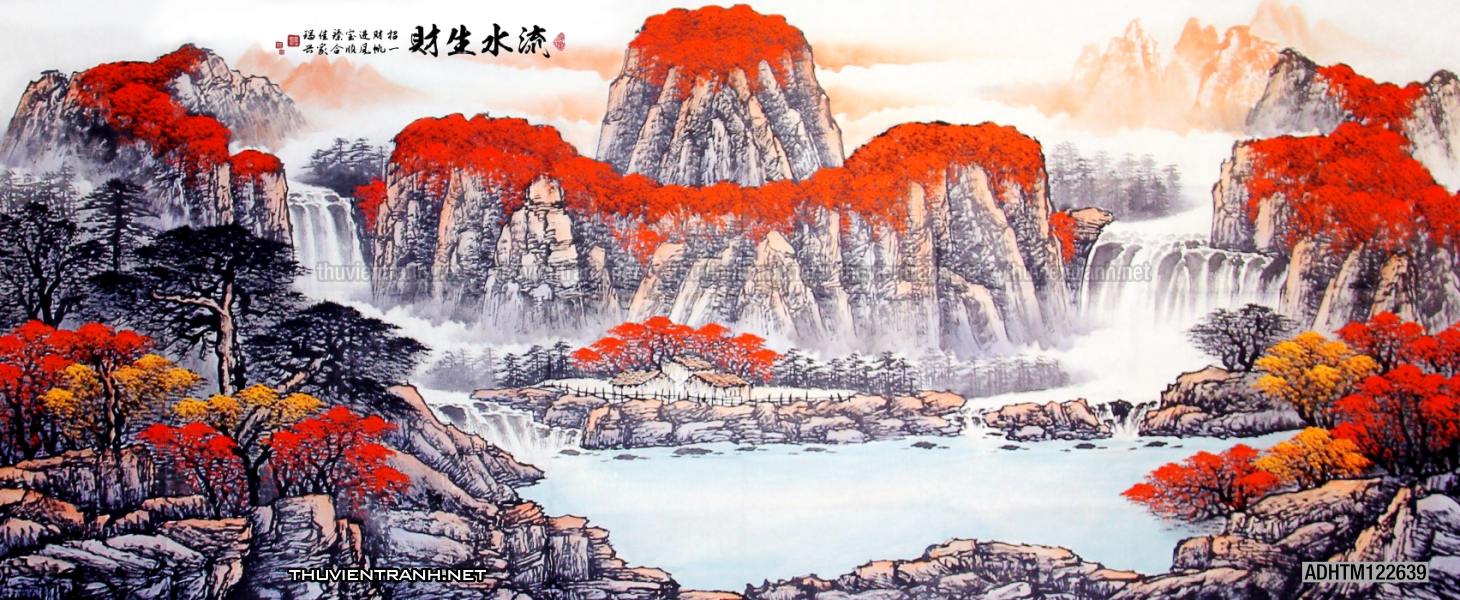 Tranh trang trí, tranh vẽ phong Cách Thủy mặc - Tranh tường chất lượng cao