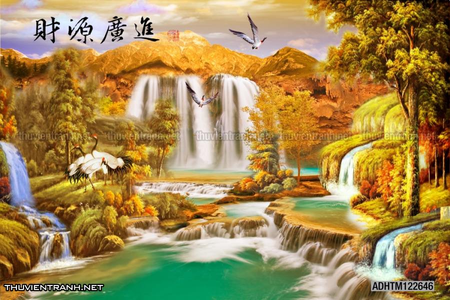 Tranh trang trí, tranh vẽ phong Cách Thủy mặc - Tranh tường chất lượng cao