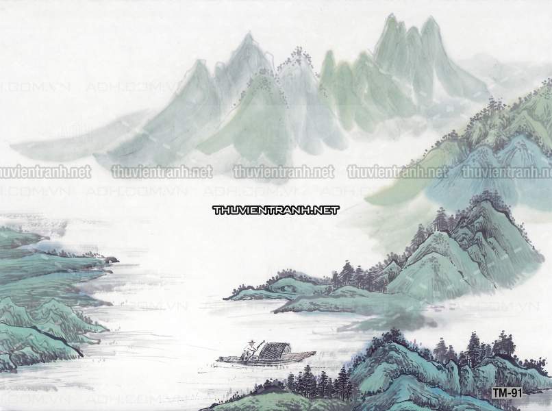 Tranh trang trí, tranh vẽ phong Cách Thủy mặc - Tranh tường chất lượng cao