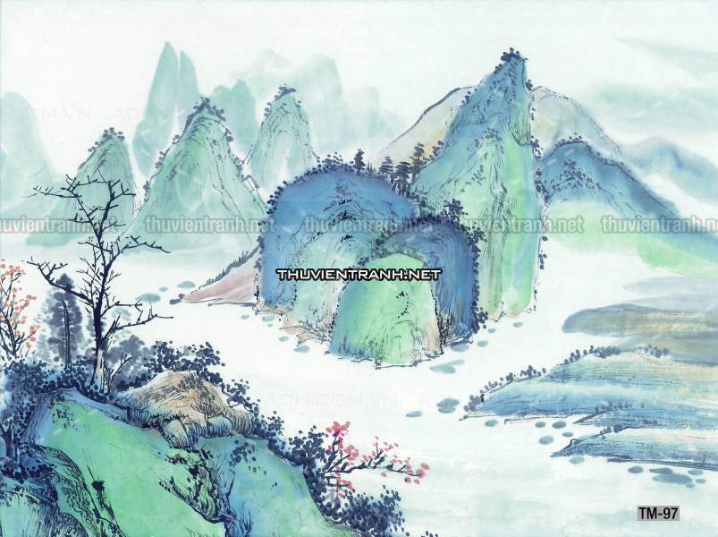 Tranh trang trí, tranh vẽ phong Cách Thủy mặc - Tranh tường chất lượng cao
