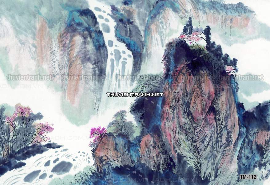 Tranh trang trí, tranh vẽ phong Cách Thủy mặc - Tranh tường chất lượng cao