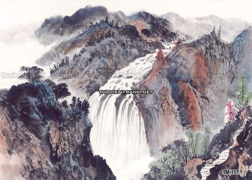 Tranh trang trí, tranh vẽ phong Cách Thủy mặc - Tranh tường chất lượng cao