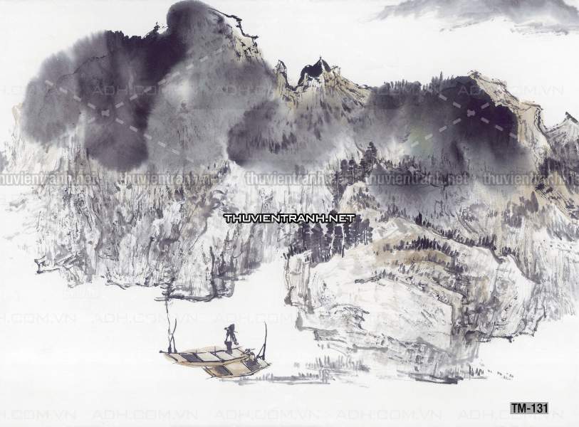 Tranh trang trí, tranh vẽ phong Cách Thủy mặc - Tranh tường chất lượng cao