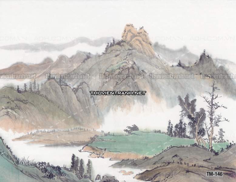 Tranh trang trí, tranh vẽ phong Cách Thủy mặc - Tranh tường chất lượng cao