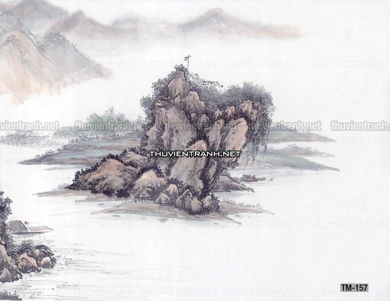 Tranh trang trí, tranh vẽ phong Cách Thủy mặc - Tranh tường chất lượng cao