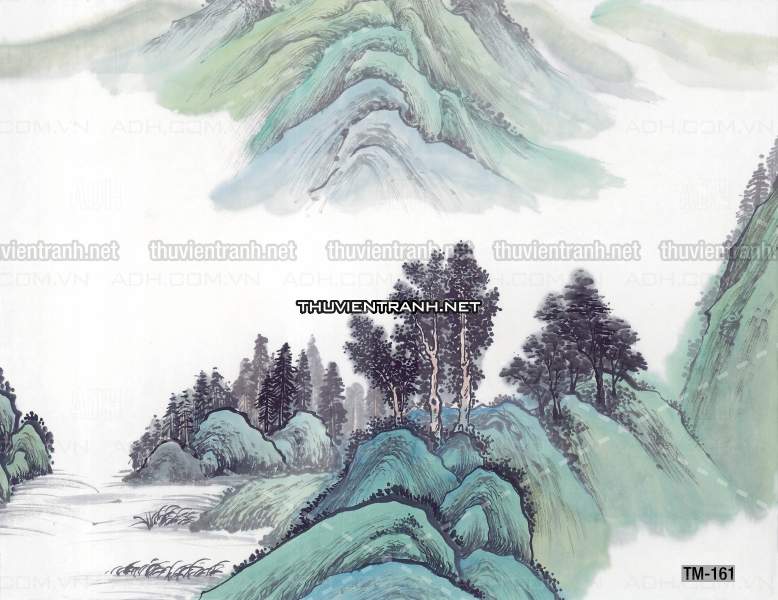 Tranh trang trí, tranh vẽ phong Cách Thủy mặc - Tranh tường chất lượng cao