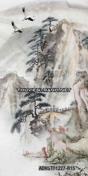 Tranh trang trí, tranh vẽ phong Cách Thủy mặc - Tranh tường chất lượng cao