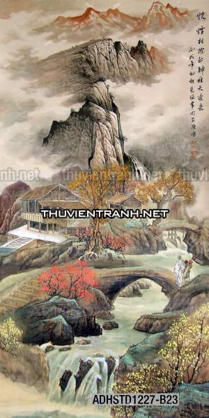 Tranh trang trí, tranh vẽ phong Cách Thủy mặc - Tranh tường chất lượng cao