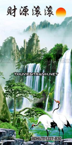 Tranh trang trí, tranh vẽ phong Cách Thủy mặc - Tranh tường chất lượng cao
