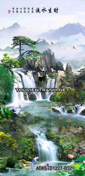 Tranh trang trí, tranh vẽ phong Cách Thủy mặc - Tranh tường chất lượng cao