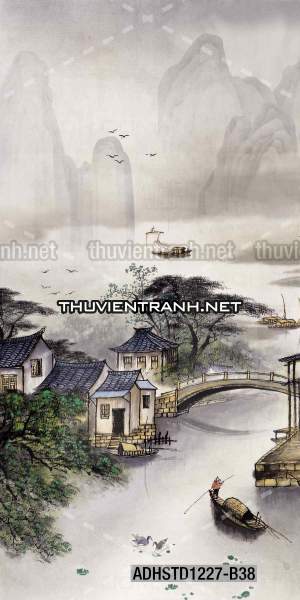 Tranh trang trí, tranh vẽ phong Cách Thủy mặc - Tranh tường chất lượng cao
