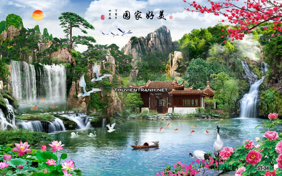 TRANH SƠN THỦY HỮU TÌNH, TRANH PHONG CẢNH SÔNG NÚI, TRUNG QUỐC - Kết quả tìm kiếm tranh tường