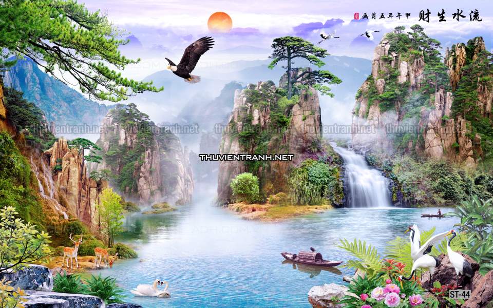 TRANH SƠN THỦY HỮU TÌNH, TRANH PHONG CẢNH SÔNG NÚI, TRUNG QUỐC - Kết quả tìm kiếm tranh tường