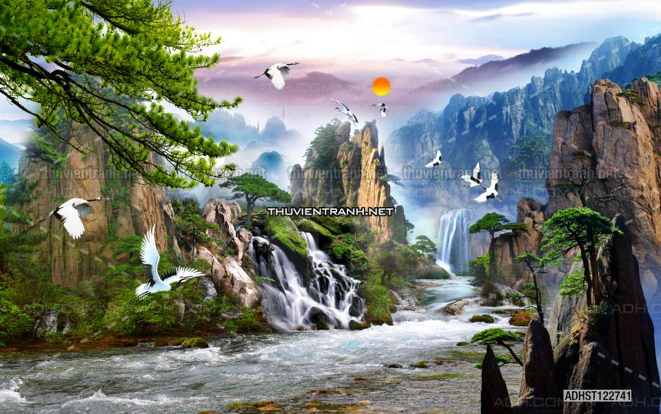 TRANH SƠN THỦY HỮU TÌNH, TRANH PHONG CẢNH SÔNG NÚI, TRUNG QUỐC - Kết quả tìm kiếm tranh tường