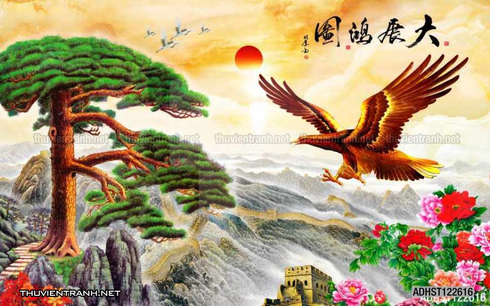 TRANH SƠN THỦY HỮU TÌNH, TRANH PHONG CẢNH SÔNG NÚI, TRUNG QUỐC - Tranh tường chất lượng cao