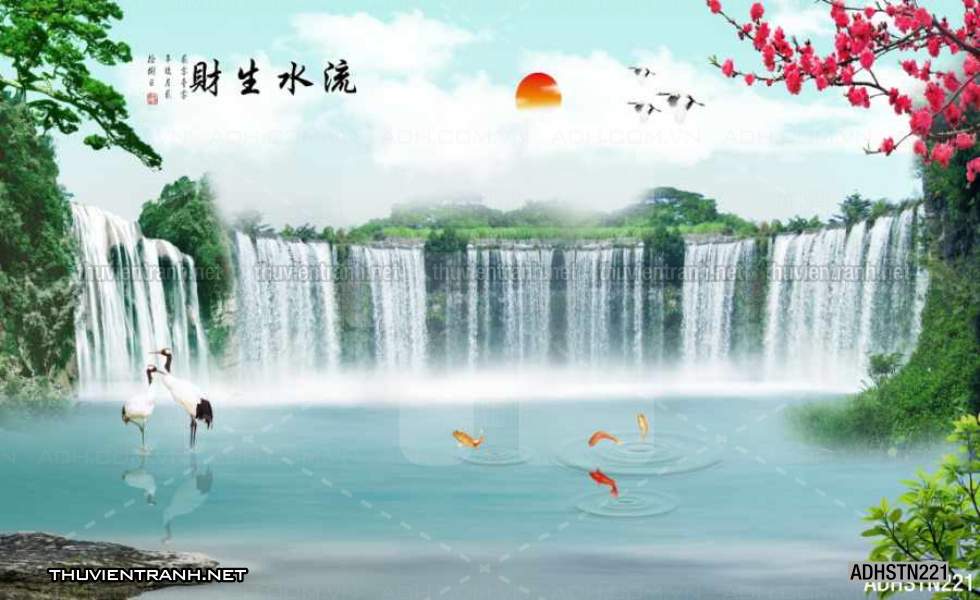 TRANH SƠN THỦY HỮU TÌNH, TRANH PHONG CẢNH SÔNG NÚI, TRUNG QUỐC - Tranh tường chất lượng cao