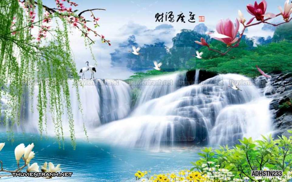 TRANH SƠN THỦY HỮU TÌNH, TRANH PHONG CẢNH SÔNG NÚI, TRUNG QUỐC - Tranh tường chất lượng cao