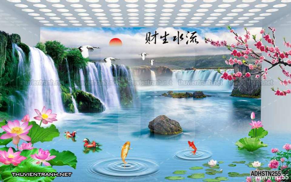 TRANH SƠN THỦY HỮU TÌNH, TRANH PHONG CẢNH SÔNG NÚI, TRUNG QUỐC - Tranh tường chất lượng cao