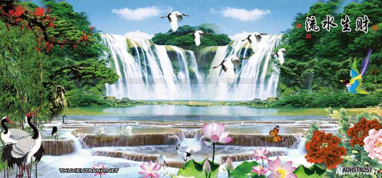 TRANH SƠN THỦY HỮU TÌNH, TRANH PHONG CẢNH SÔNG NÚI, TRUNG QUỐC - Tranh tường chất lượng cao