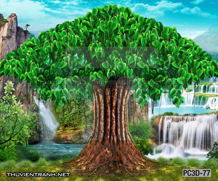 Tranh Phong cảnh 3D, Tranh phong cảnh hữu tình, phong cảnh đẹp - Tranh tường chất lượng cao