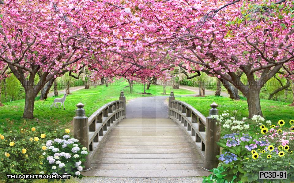 Tranh Phong cảnh 3D, Tranh phong cảnh hữu tình, phong cảnh đẹp - Tranh tường chất lượng cao