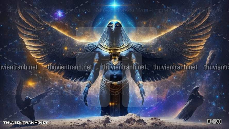 Tranh dán tường AI CẬP cổ xưa, tranh cổ, Ai Cập huyền bí - Tranh tường chất lượng cao