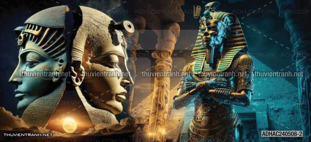 Tranh dán tường AI CẬP cổ xưa, tranh cổ, Ai Cập huyền bí - Tranh tường chất lượng cao