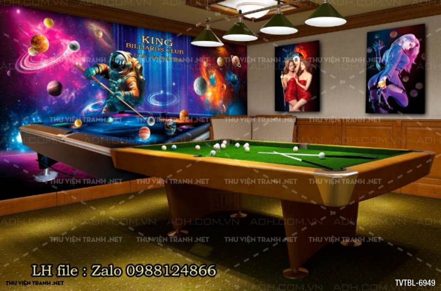 Tranh Bi-a, billiards, Tranh dán tường trang trí quán bi-a - Kết quả tìm kiếm tranh tường