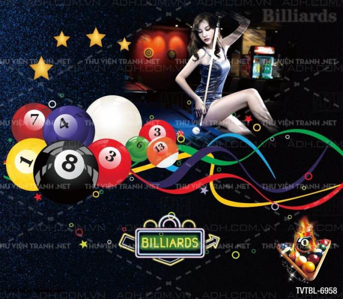Tranh Bi-a, billiards, Tranh dán tường trang trí quán bi-a - Kết quả tìm kiếm tranh tường