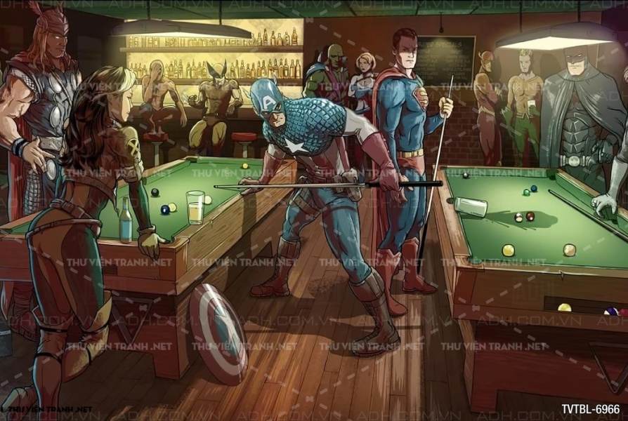 Tranh Bi-a, billiards, Tranh dán tường trang trí quán bi-a - Kết quả tìm kiếm tranh tường