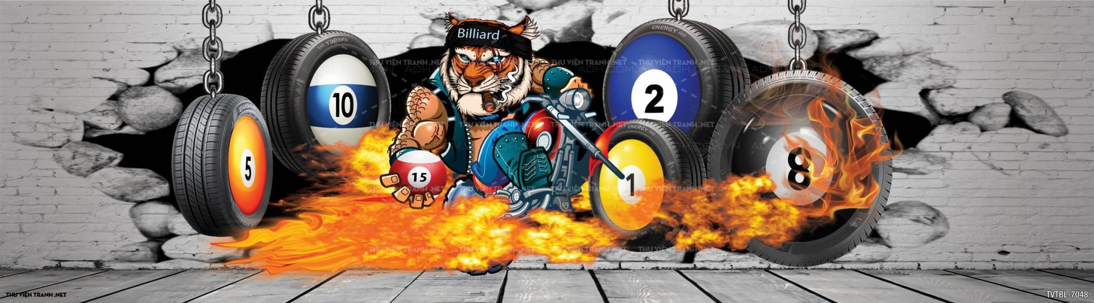 Tranh Bi-a, billiards, Tranh dán tường trang trí quán bi-a - Tranh tường chất lượng cao