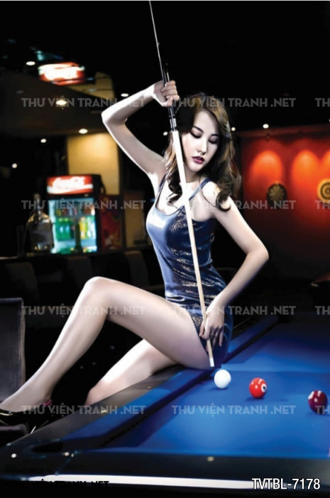 Tranh Bi-a, billiards, Tranh dán tường trang trí quán bi-a - Tranh tường chất lượng cao