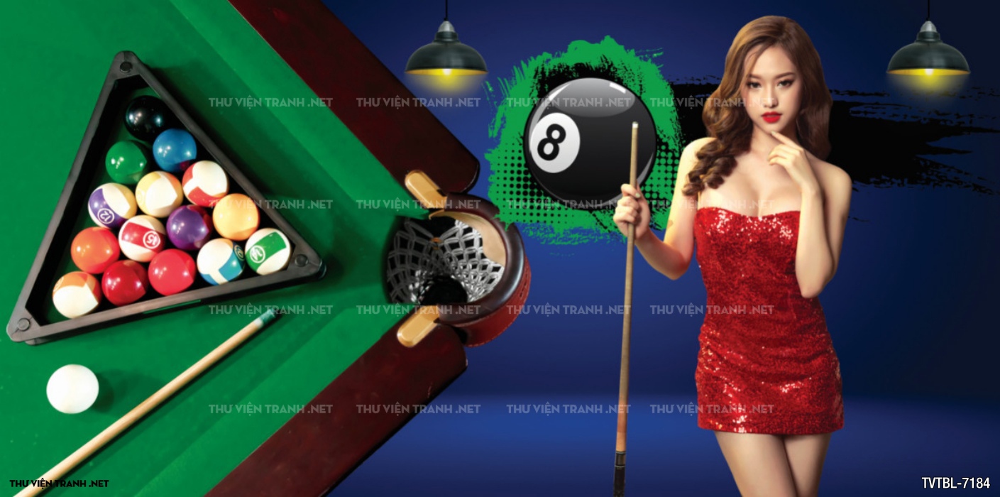 Tranh Bi-a, billiards, Tranh dán tường trang trí quán bi-a - Tranh tường chất lượng cao