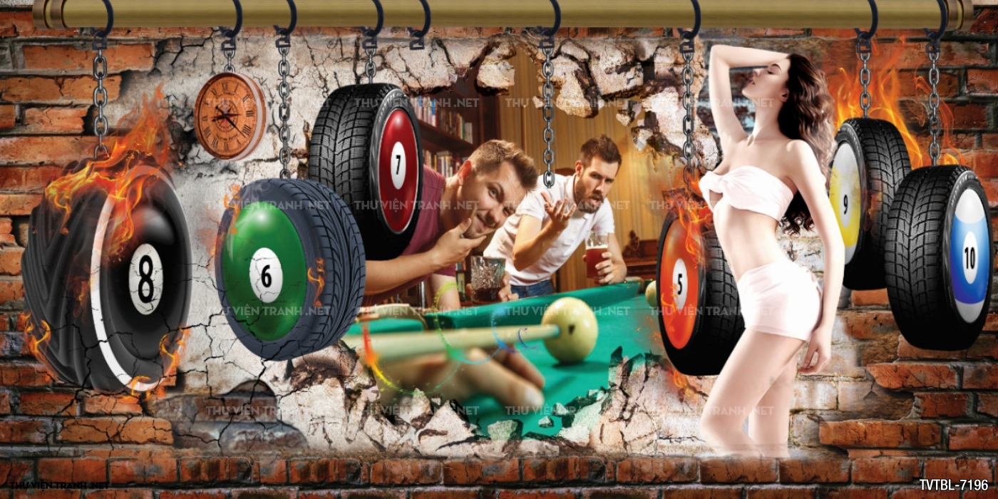 Tranh Bi-a, billiards, Tranh dán tường trang trí quán bi-a - Kết quả tìm kiếm tranh tường