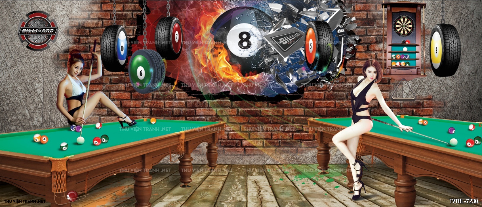 Tranh Bi-a, billiards, Tranh dán tường trang trí quán bi-a - Kết quả tìm kiếm tranh tường
