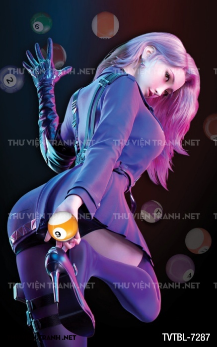 Tranh Bi-a, billiards, Tranh dán tường trang trí quán bi-a - Tranh tường chất lượng cao