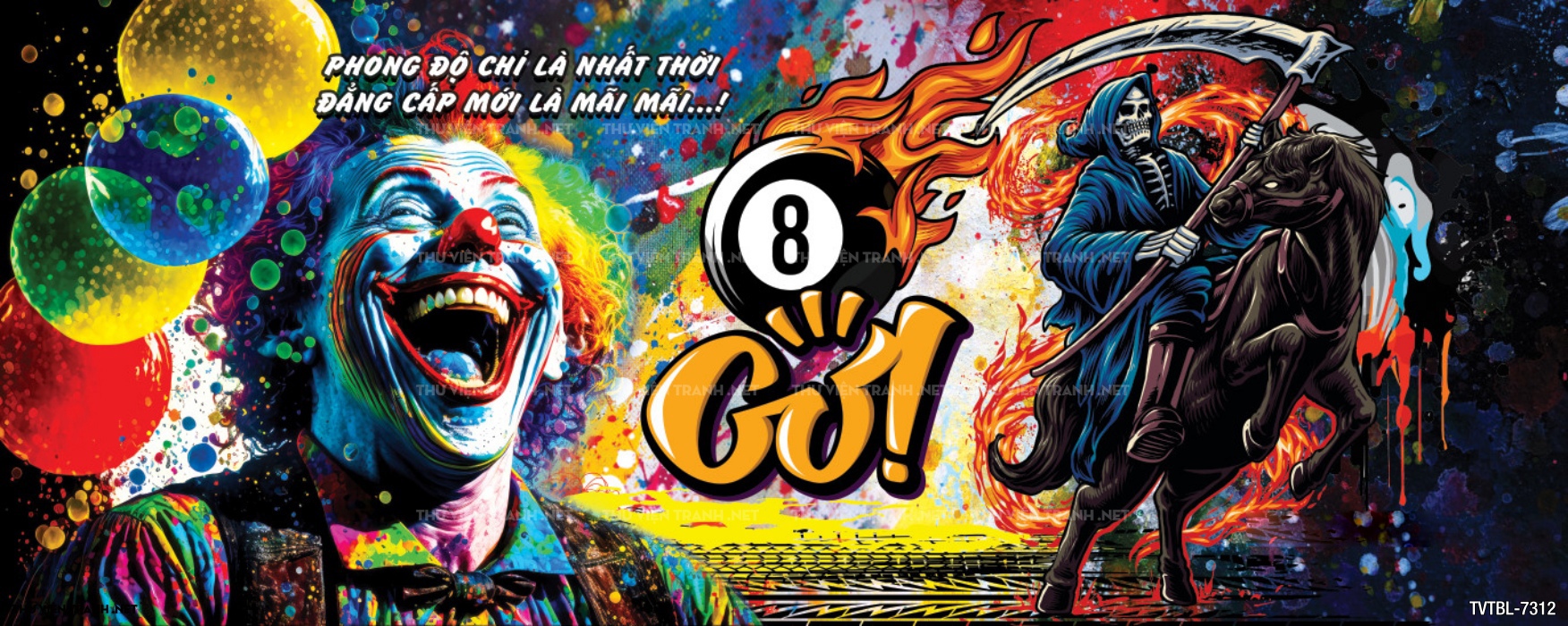 Tranh Bi-a, billiards, Tranh dán tường trang trí quán bi-a - Tranh tường chất lượng cao