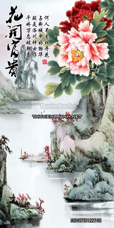 Tranh thủy mặc Trung Hoa, tranh màu nước Trung Quốc khổ đứng - Kết quả tìm kiếm tranh tường