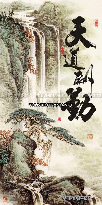 Tranh thủy mặc Trung Hoa, tranh màu nước Trung Quốc khổ đứng - Tranh tường liên quan