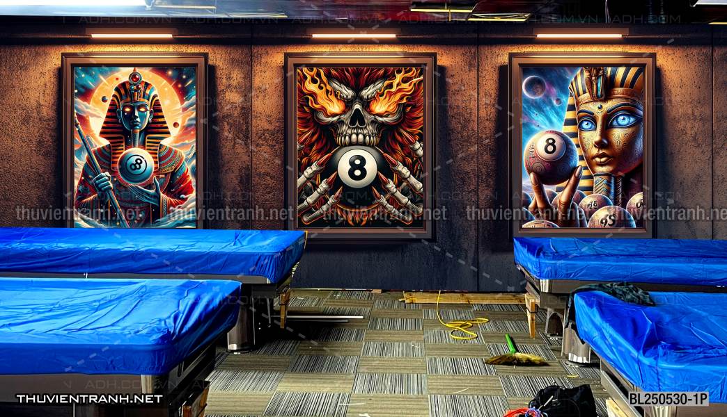 Tranh Bi-a 4D - Tranh tường chất lượng cao