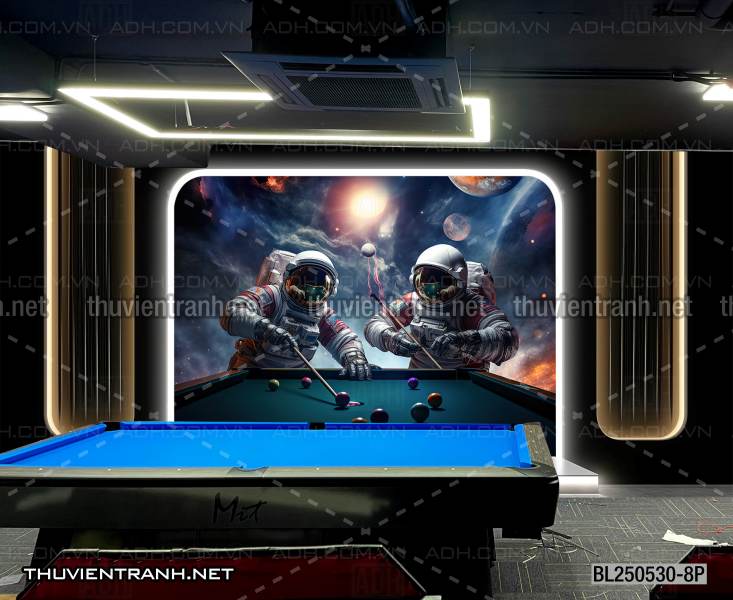 Tranh Bi-a 4D - Tranh tường chất lượng cao