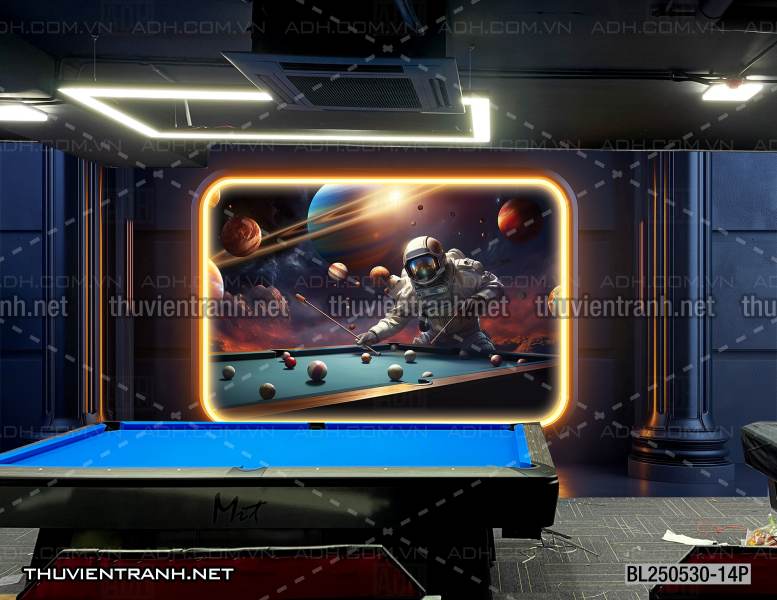 Tranh Bi-a 4D - Tranh tường chất lượng cao